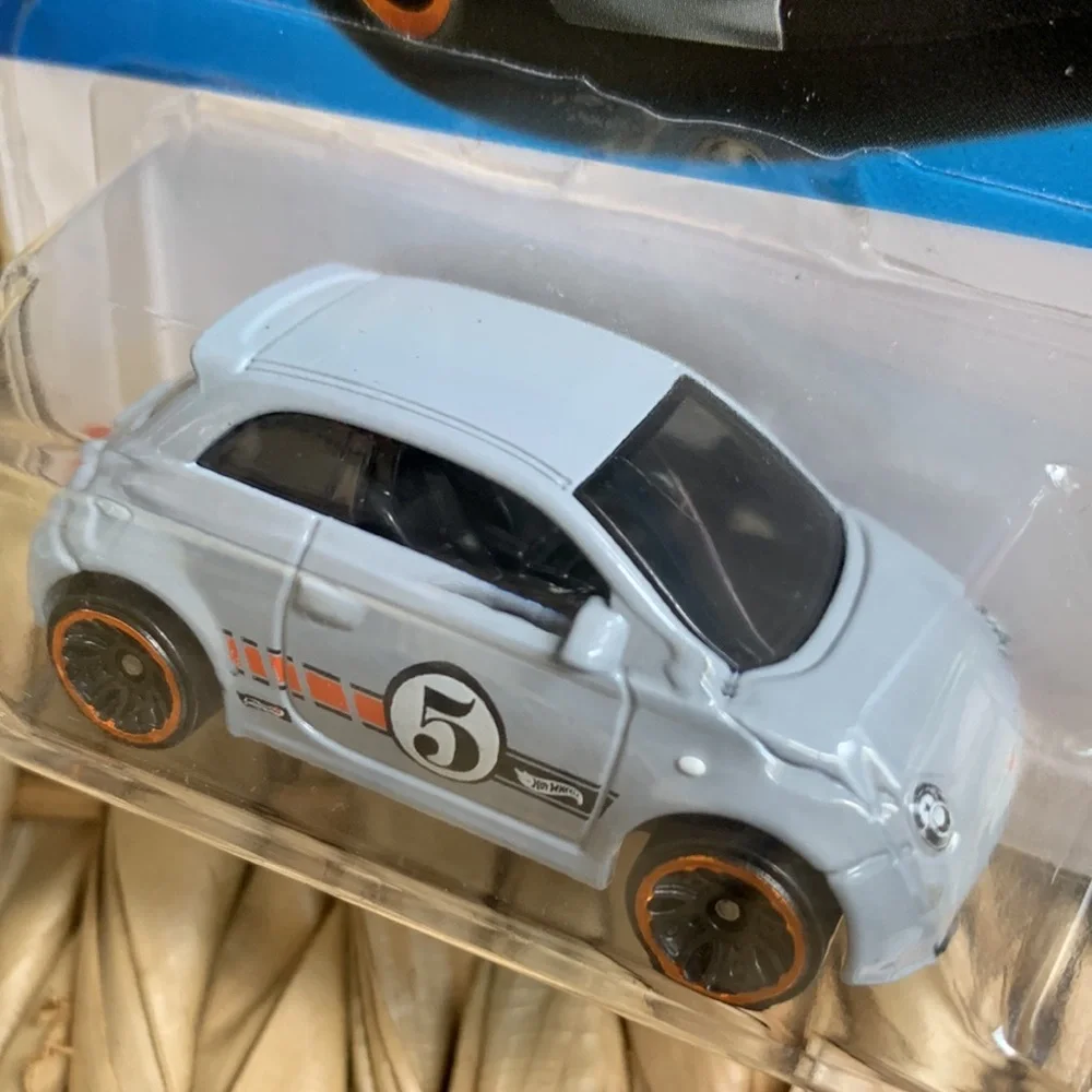 Hot Wheels EV Car Fiat 500e Compact Kings Hotwheels Gray Electric Vehicle New